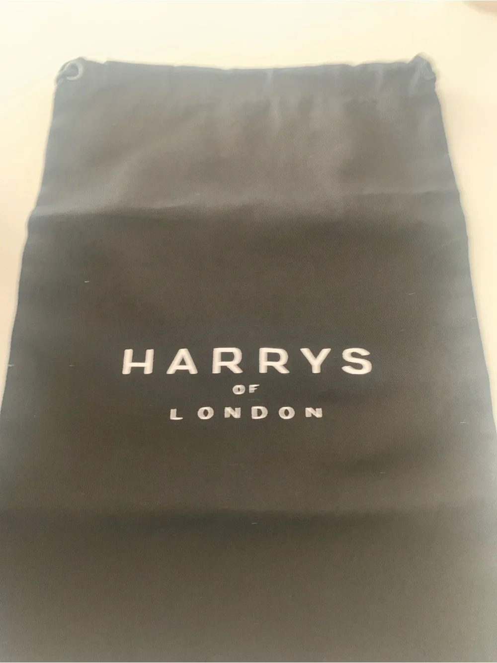 Harry's of London White & Light Gray Leather Sneakers. Never warn